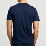 a-men-wearing-navey-blue-round-neck-tshirt